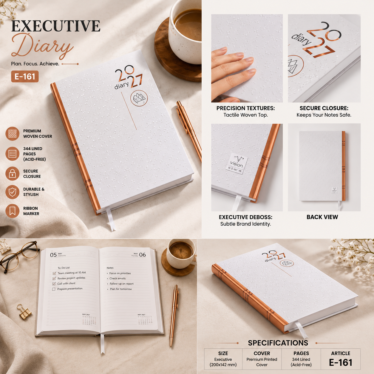 Eco Kraft Diary E-161