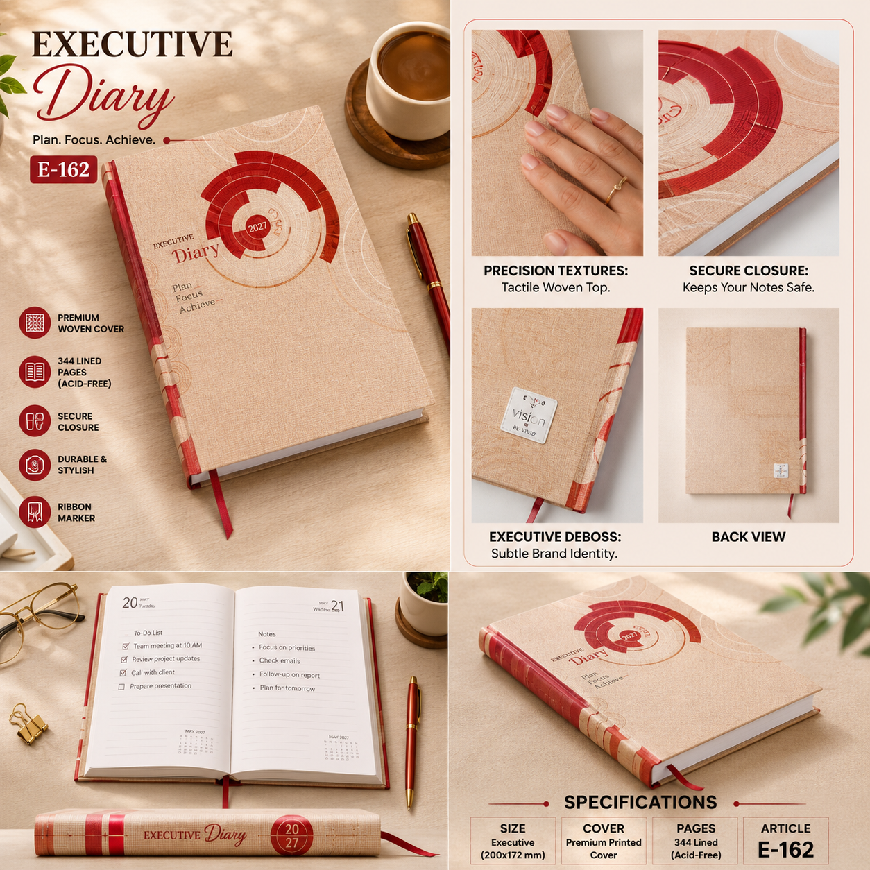 Eco Kraft Diary E-162