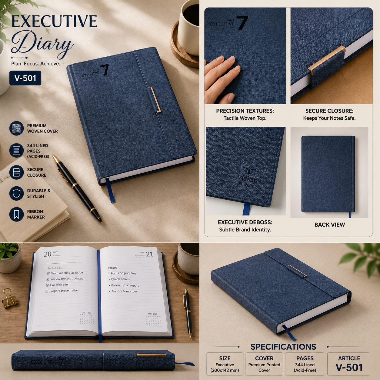 Special Leather Diary V-501