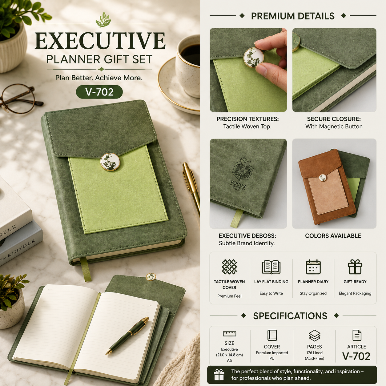 Executive Planner Gift Set V-702
