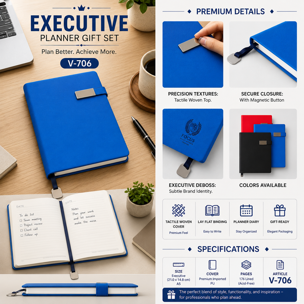 Executive Planner Gift Set V-706