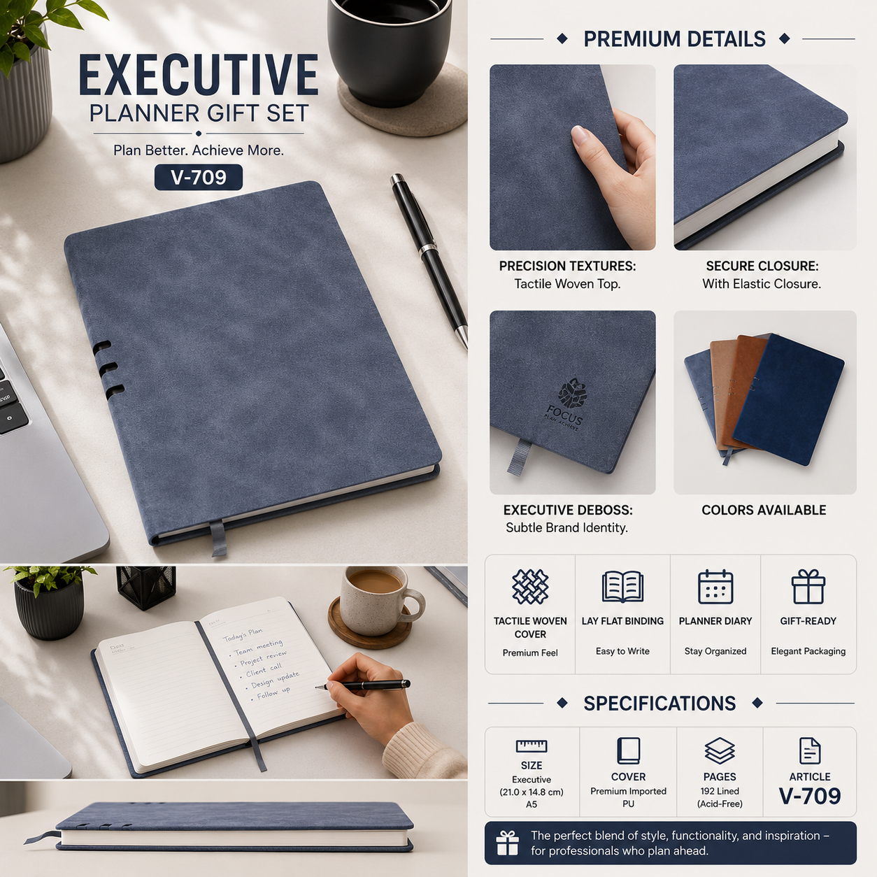 Executive Planner Gift Set V-708