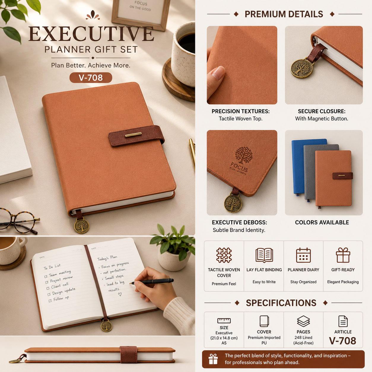 Executive Planner Gift Set V-709
