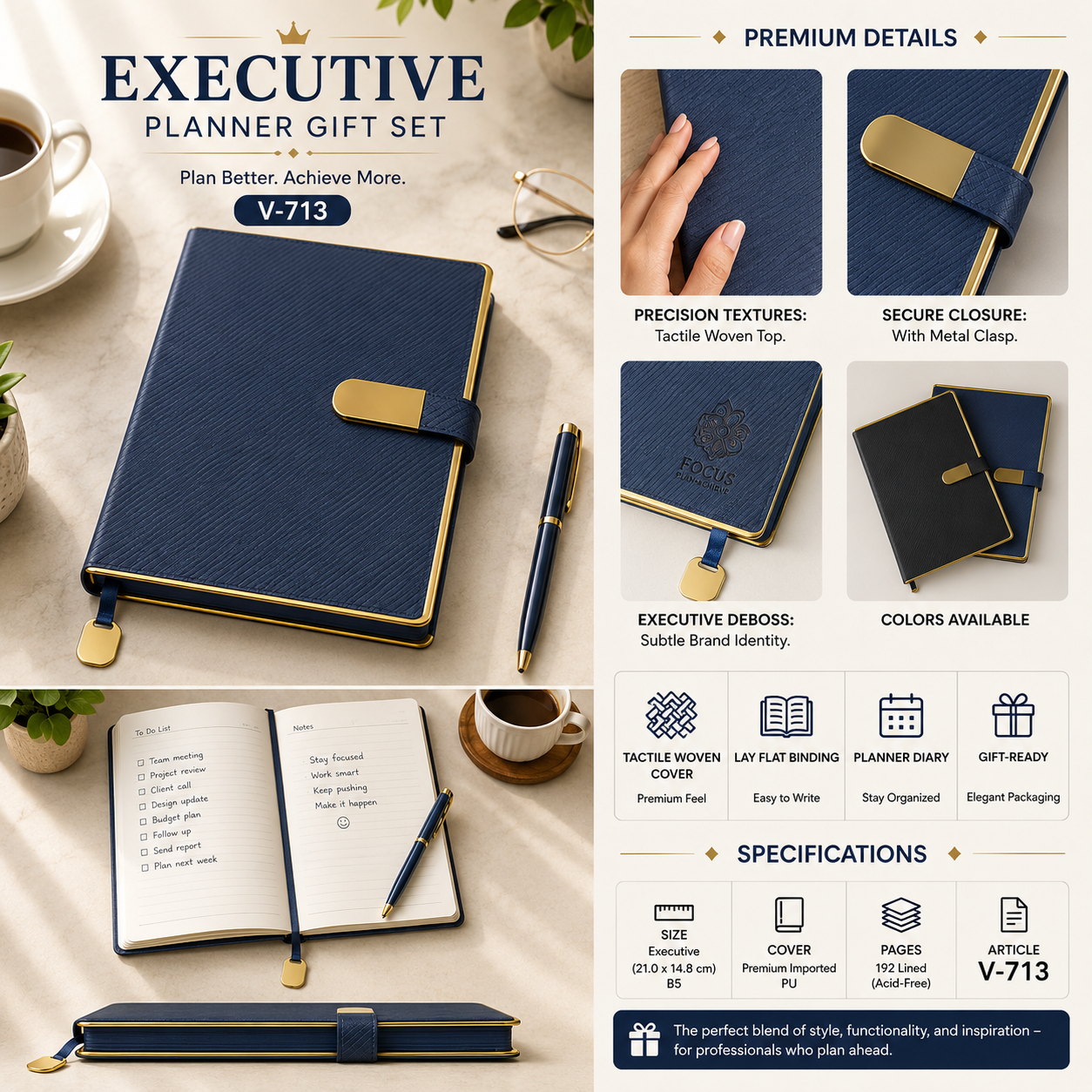 Executive Planner Gift Set V-713