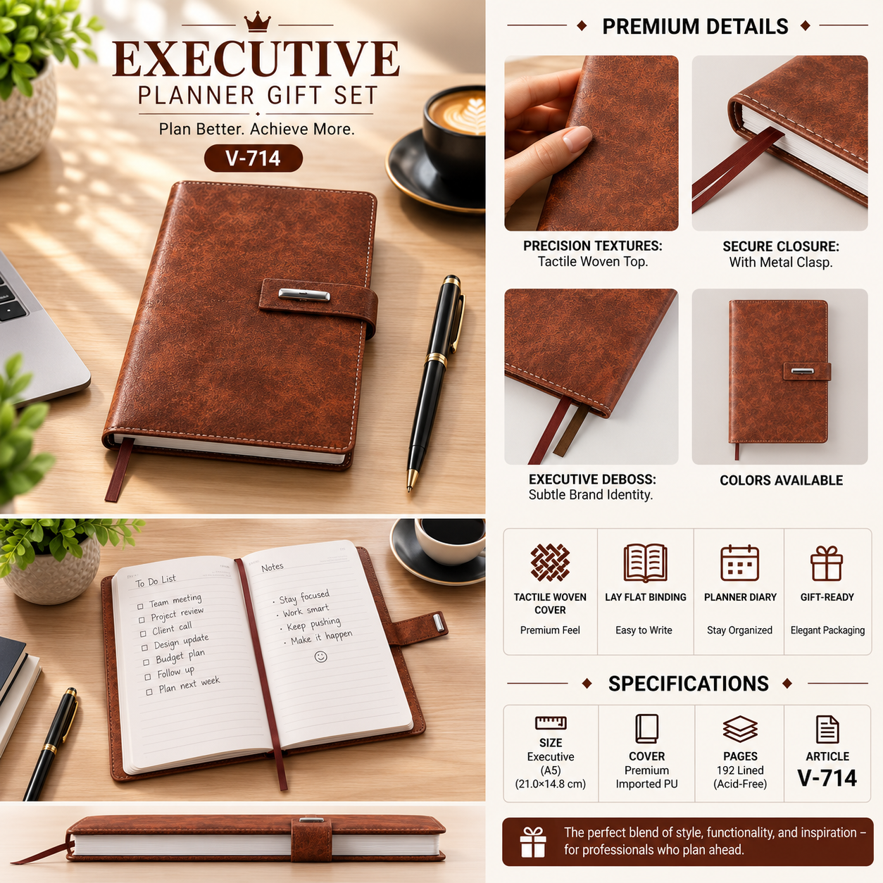 Executive Planner Gift Set V-714