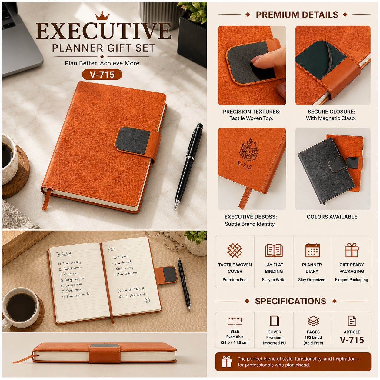 Executive Planner Gift Set V-715