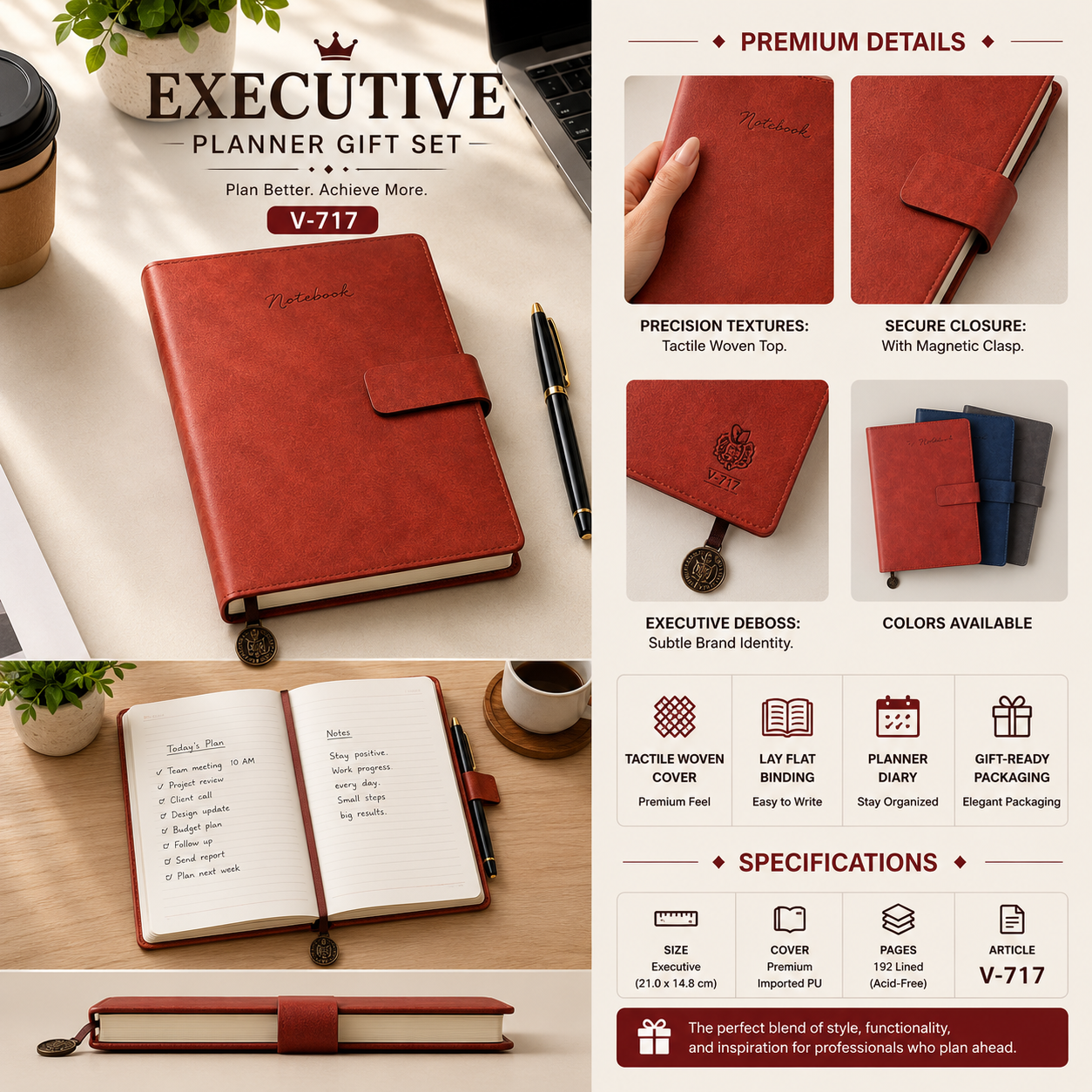 Executive Planner Gift Set V-717