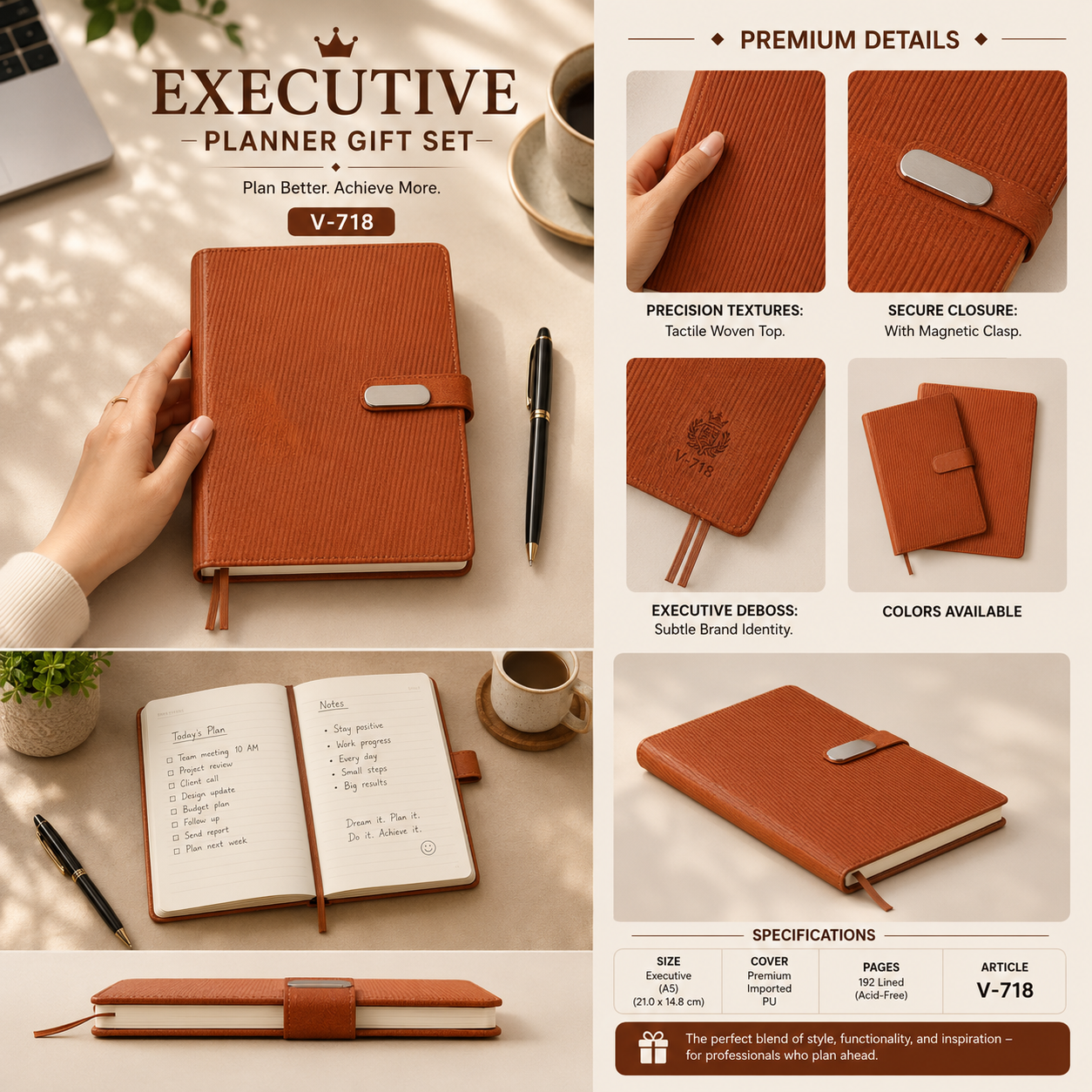 Executive Planner Gift Set V-718
