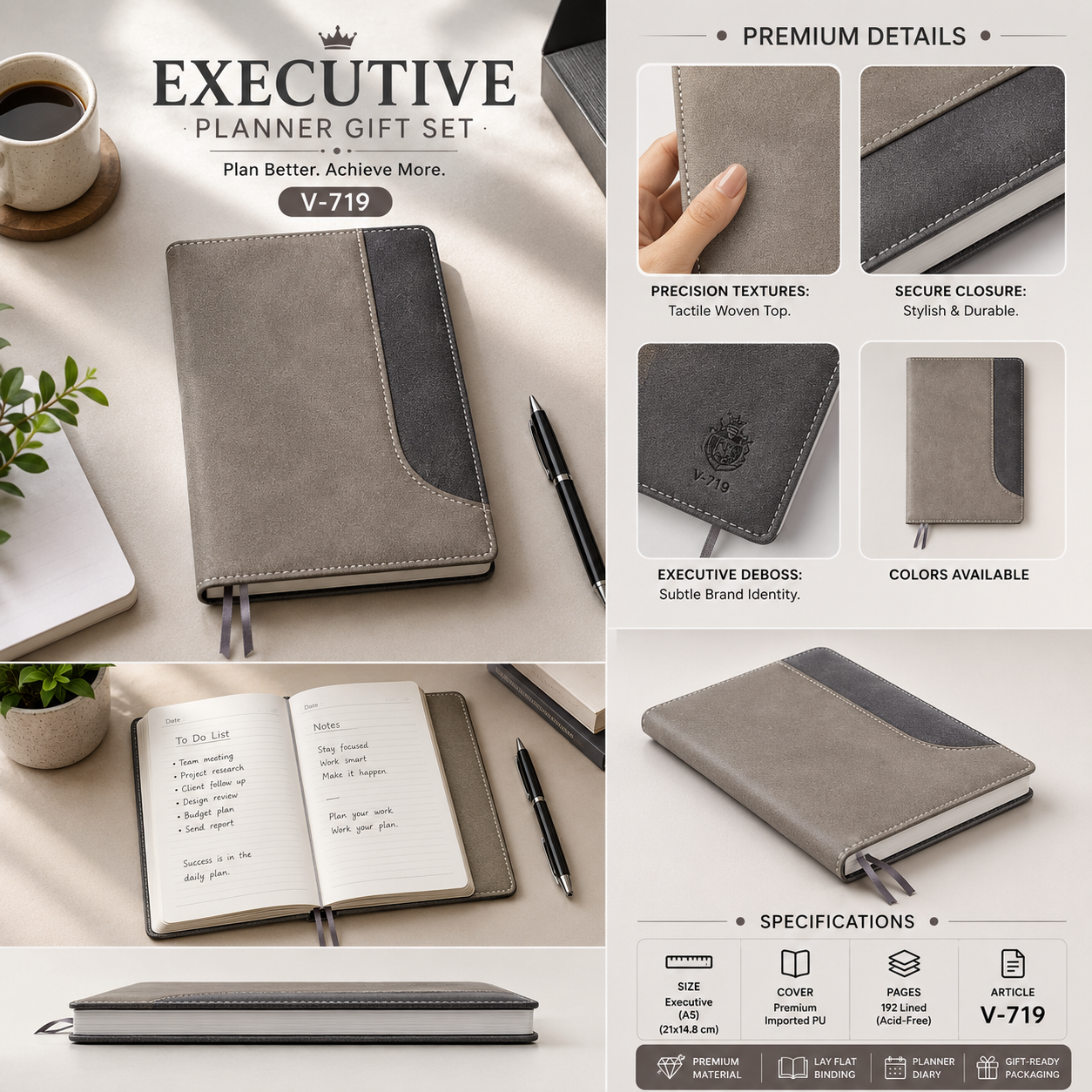 Executive Planner Gift Set V-719