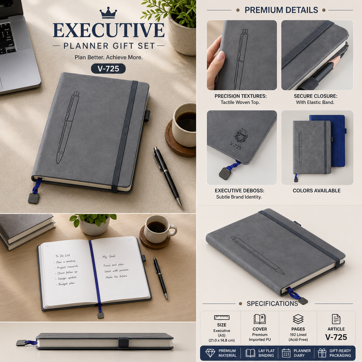 Executive Planner Gift Set V-725b