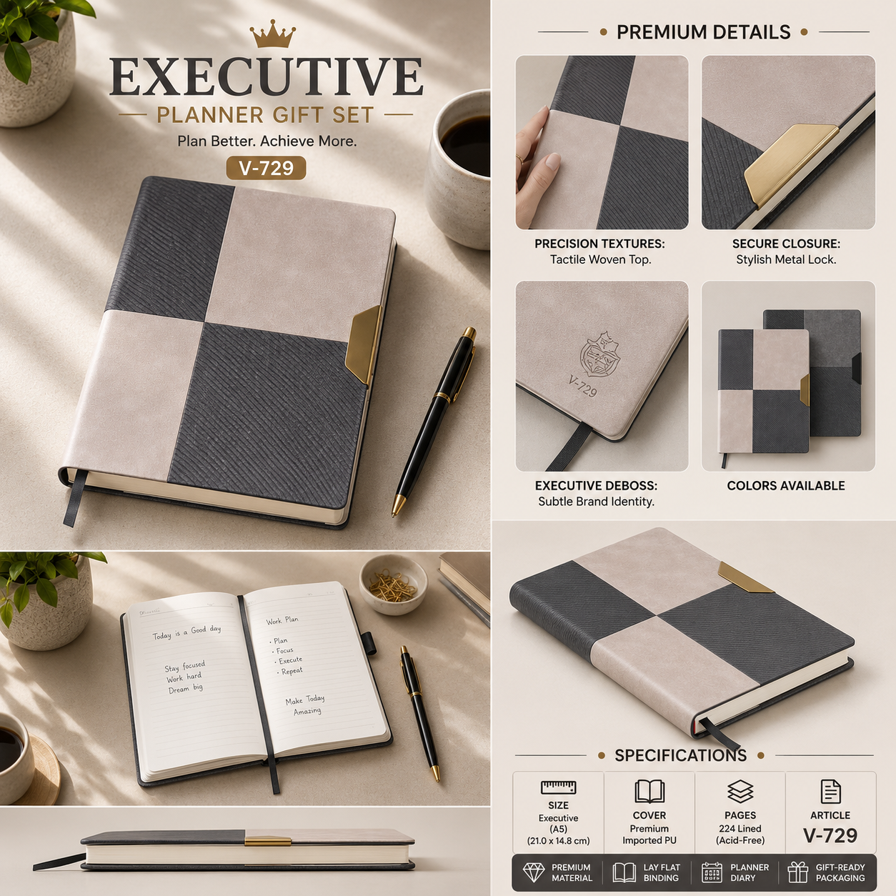 Executive Planner Gift Set V-727