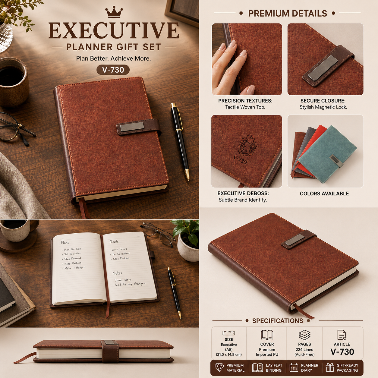 Executive Planner Gift Set V-728