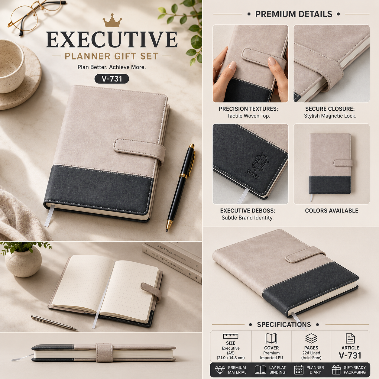 Executive Planner Gift Set V-729