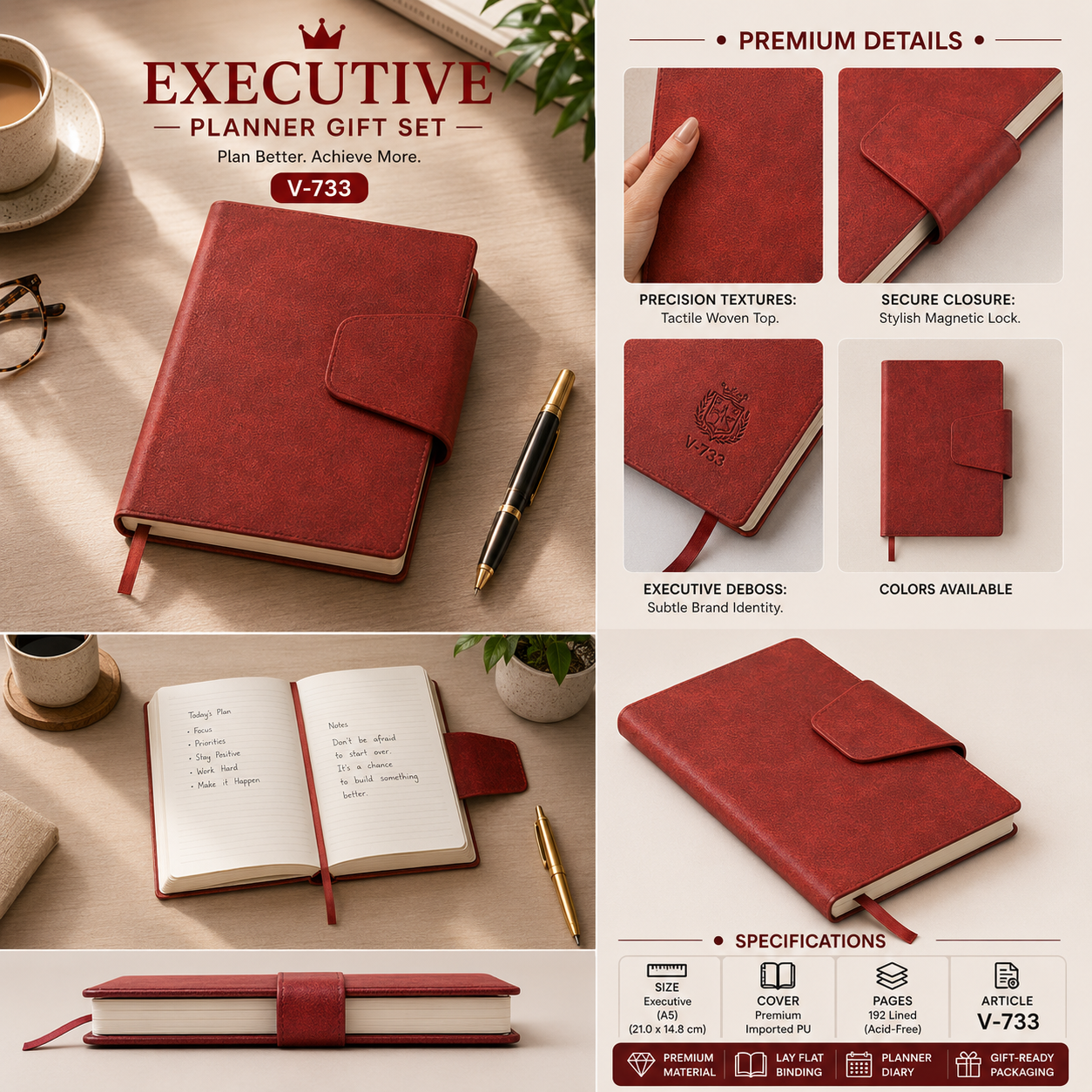 Executive Planner Gift Set V-731