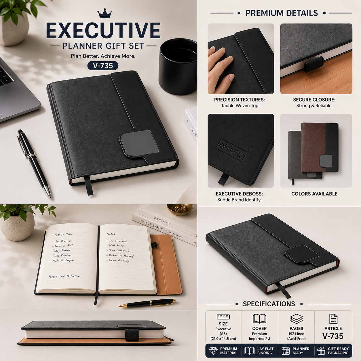 Executive Planner Gift Set V-733