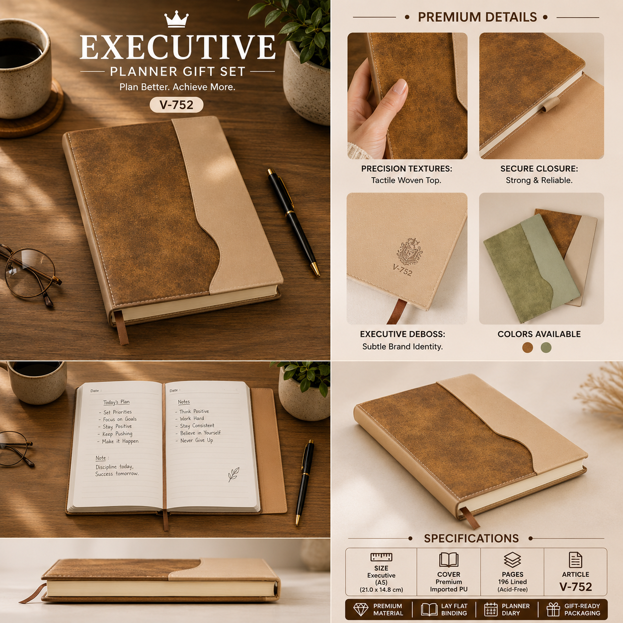 Executive Planner Gift Set V-750