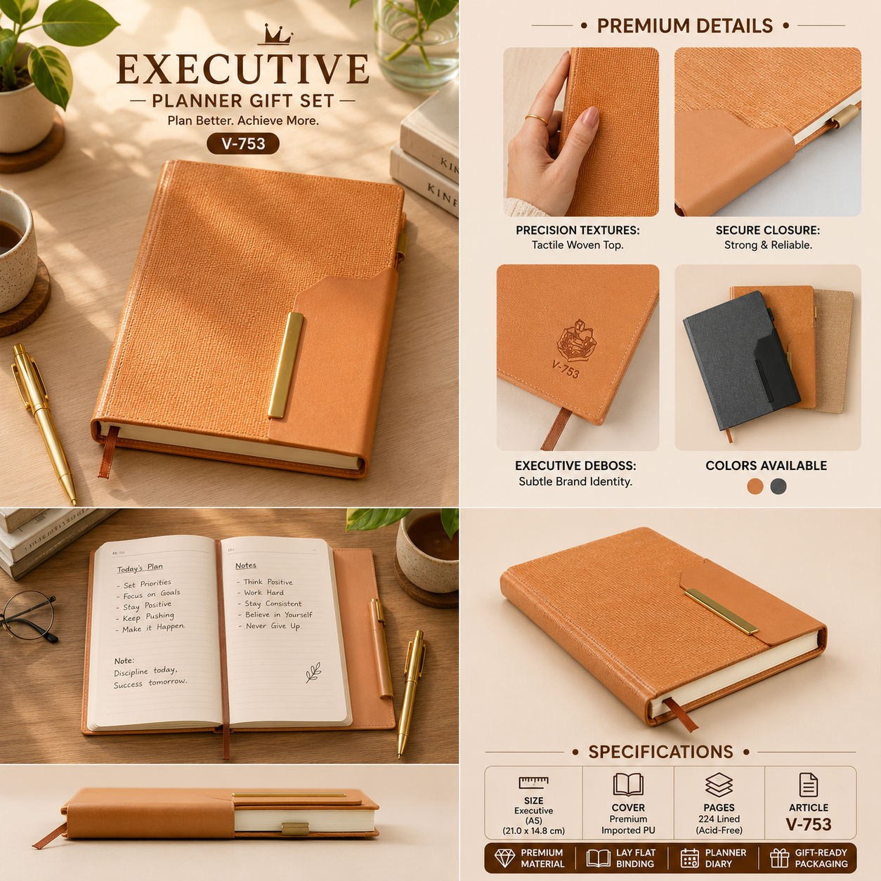 Executive Planner Gift Set V-751