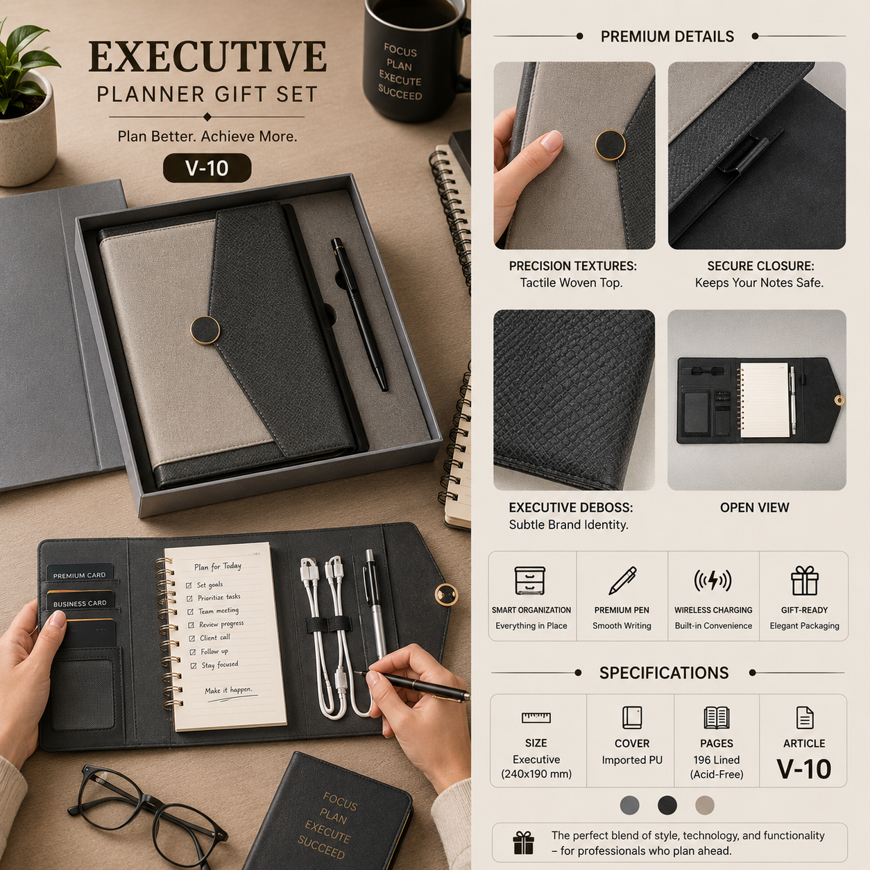Executive Planner Gift Set V-10
