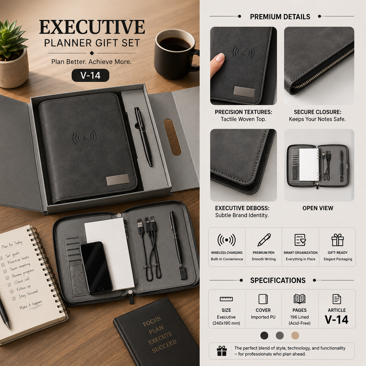 Executive Planner Gift Set V-14