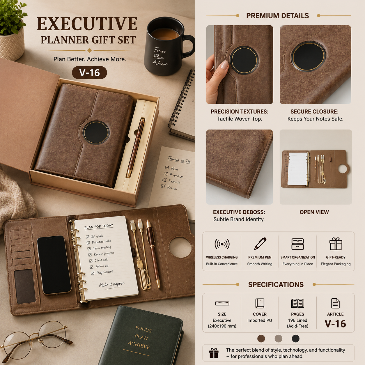 Executive Planner Gift Set V-16