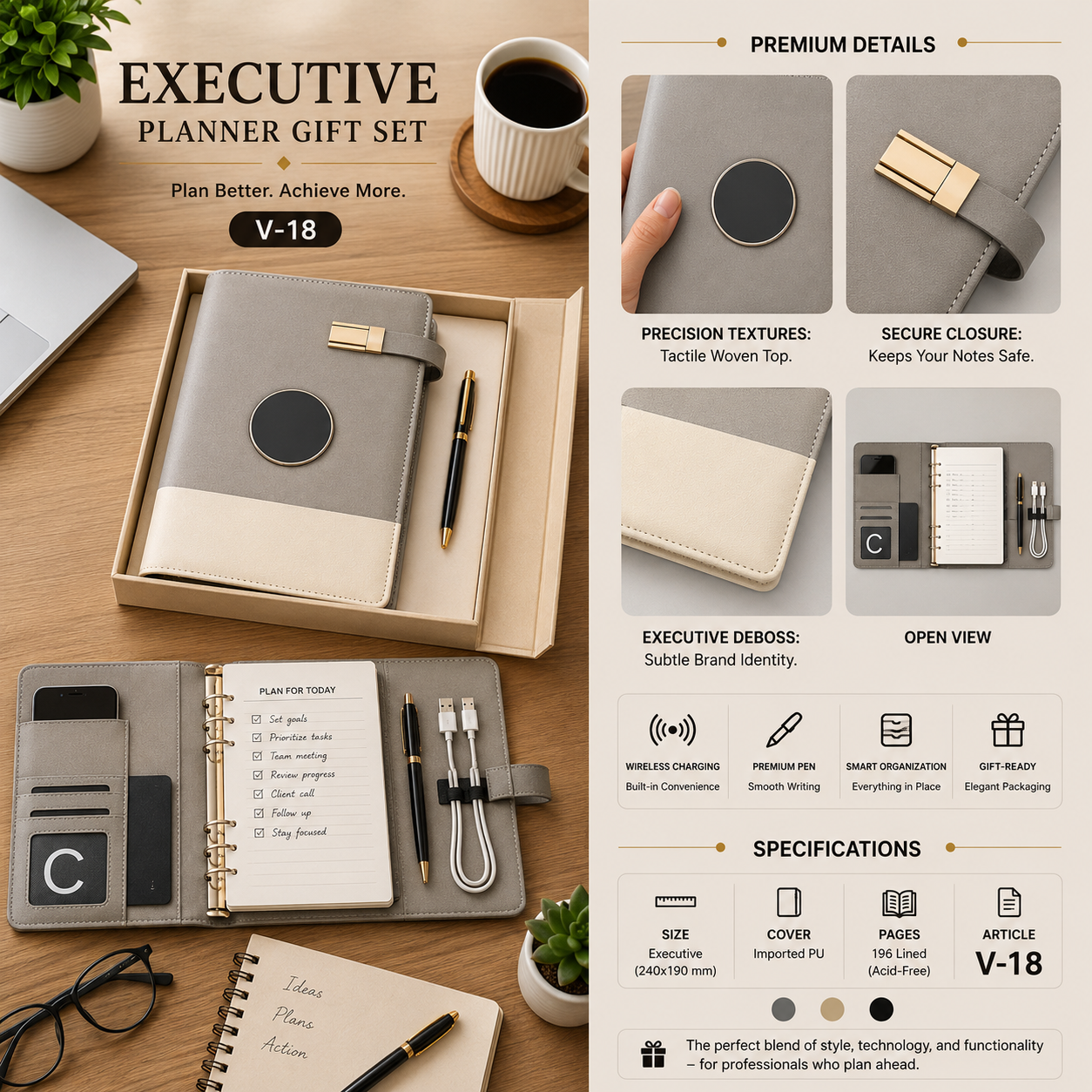 Executive Planner Gift Set V-18