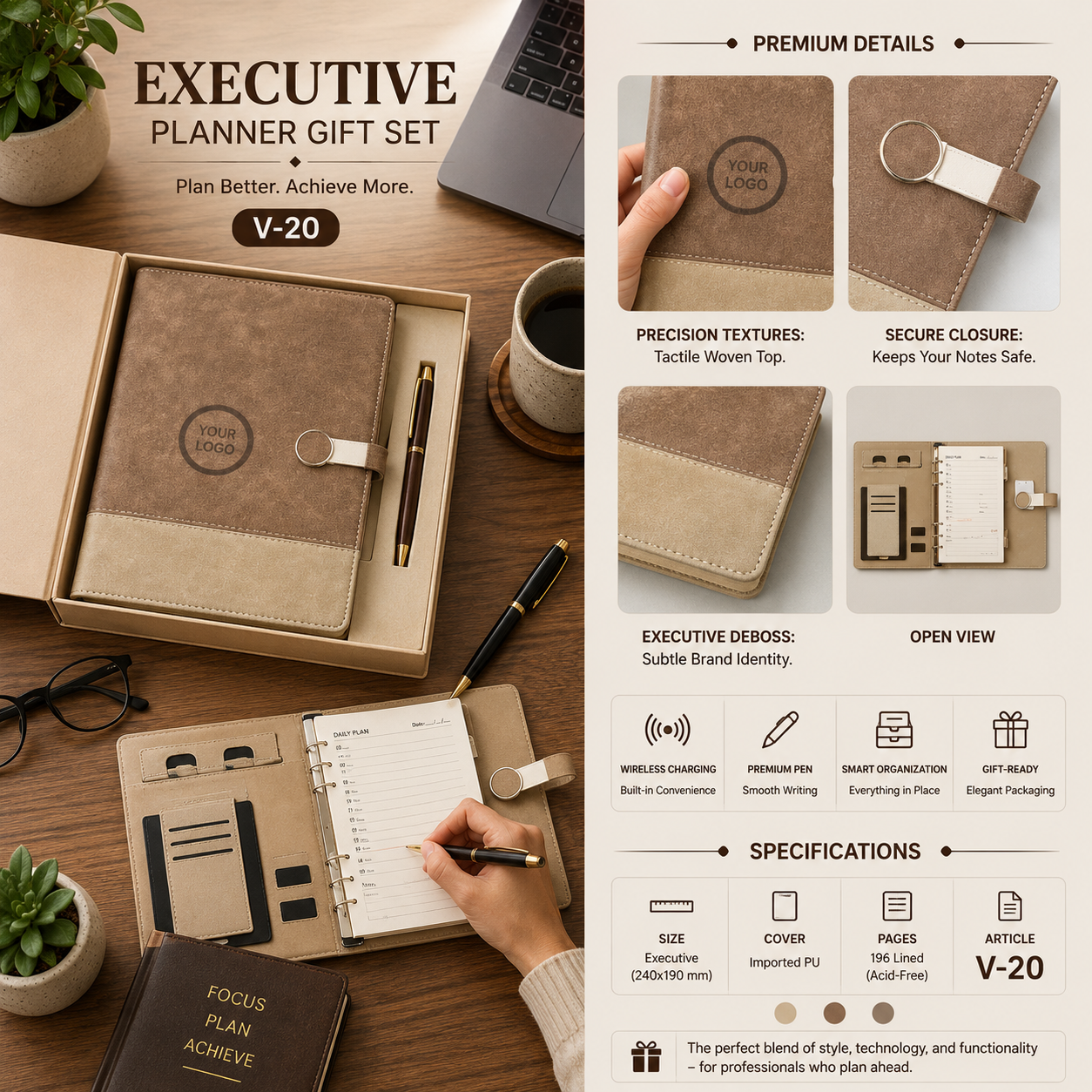 Executive Planner Gift Set V-20