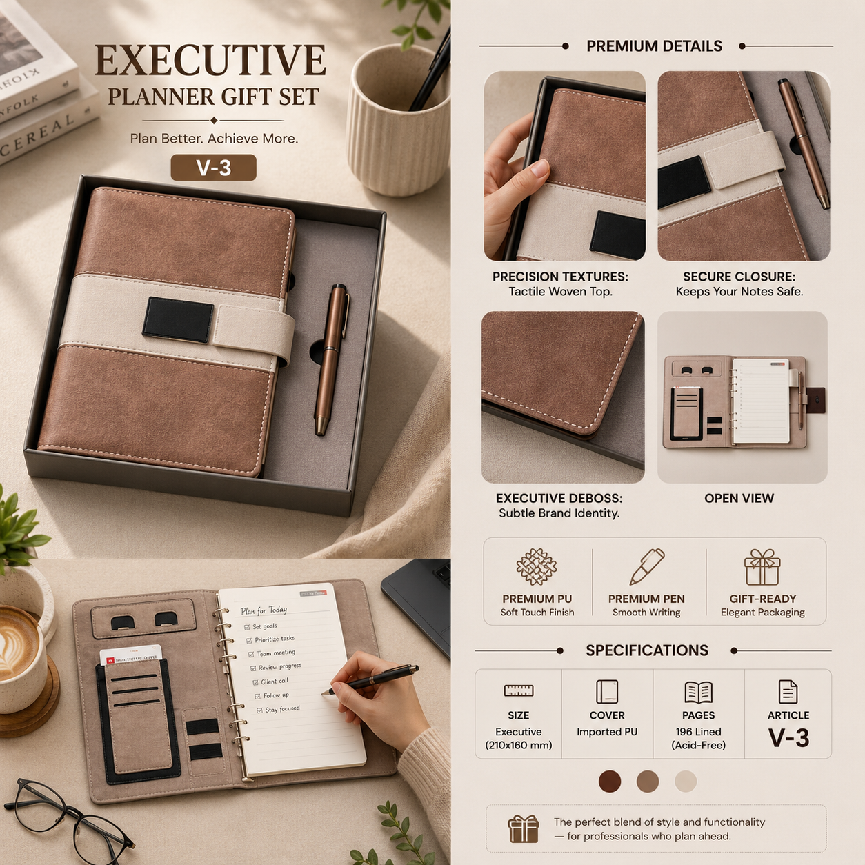 Executive Planner Gift Set V-3