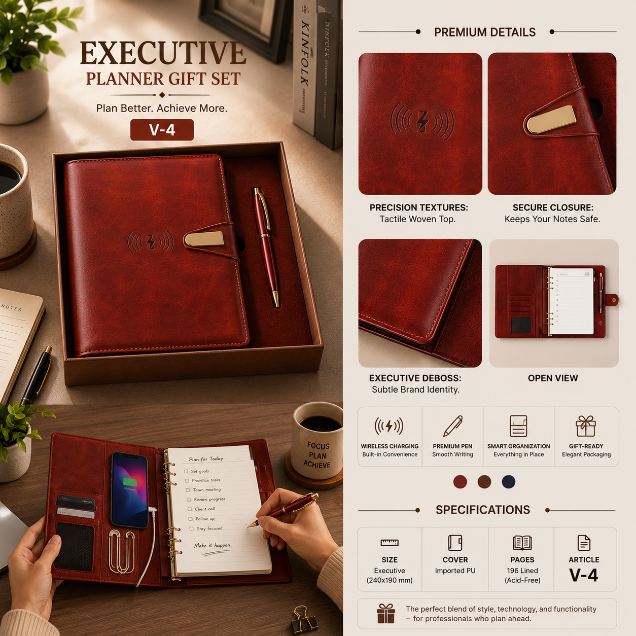 Executive Planner Gift Set V-4