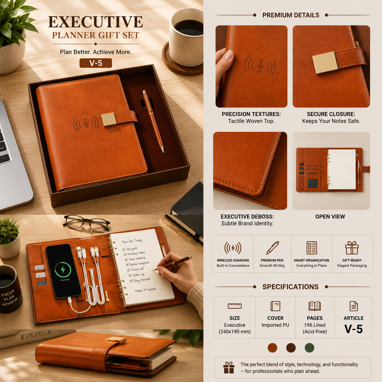 Executive Planner Gift Set V-5