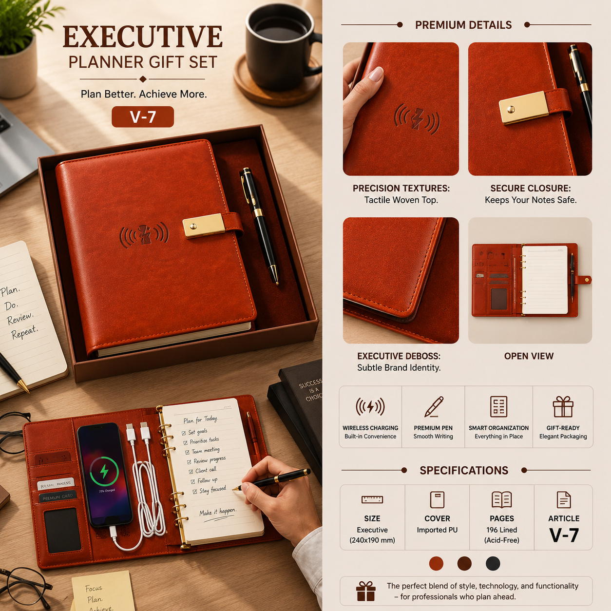 Executive Planner Gift Set V-7